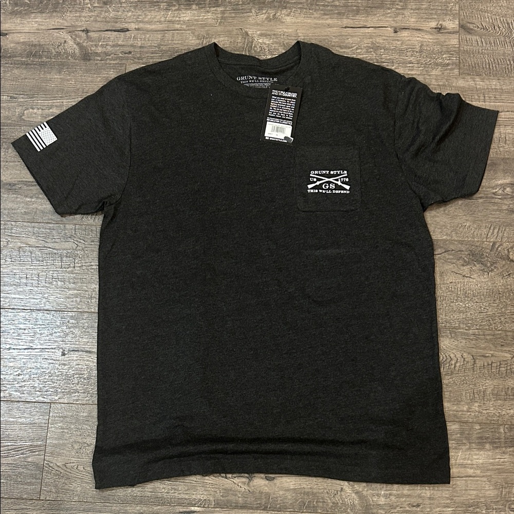 Grunt Style Charcoal Short Sleeve Tee size XL